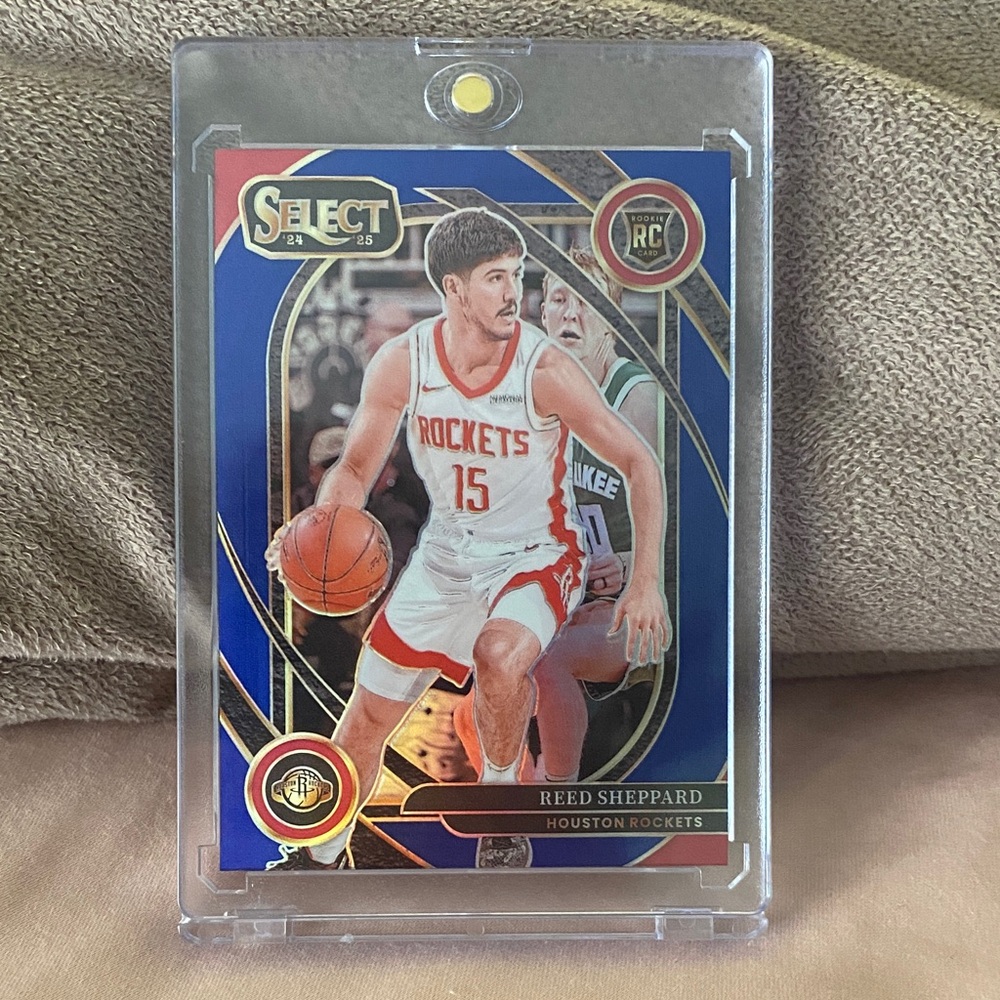 2024 Panini Select Basketball Reed Sheppard Courtside Blue Prizm Rookie!!